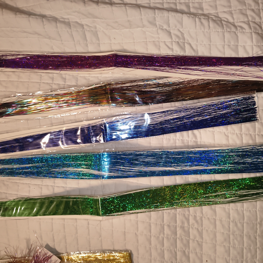 Sparkling Multicolor Hair Tinsel Extensions
